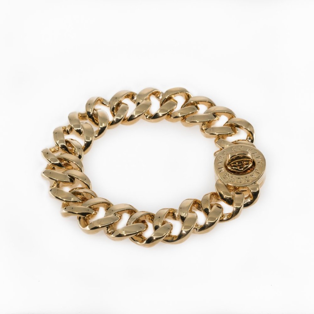 Marc by Marc Jacobs Gold Tone Turnlock Bracelet